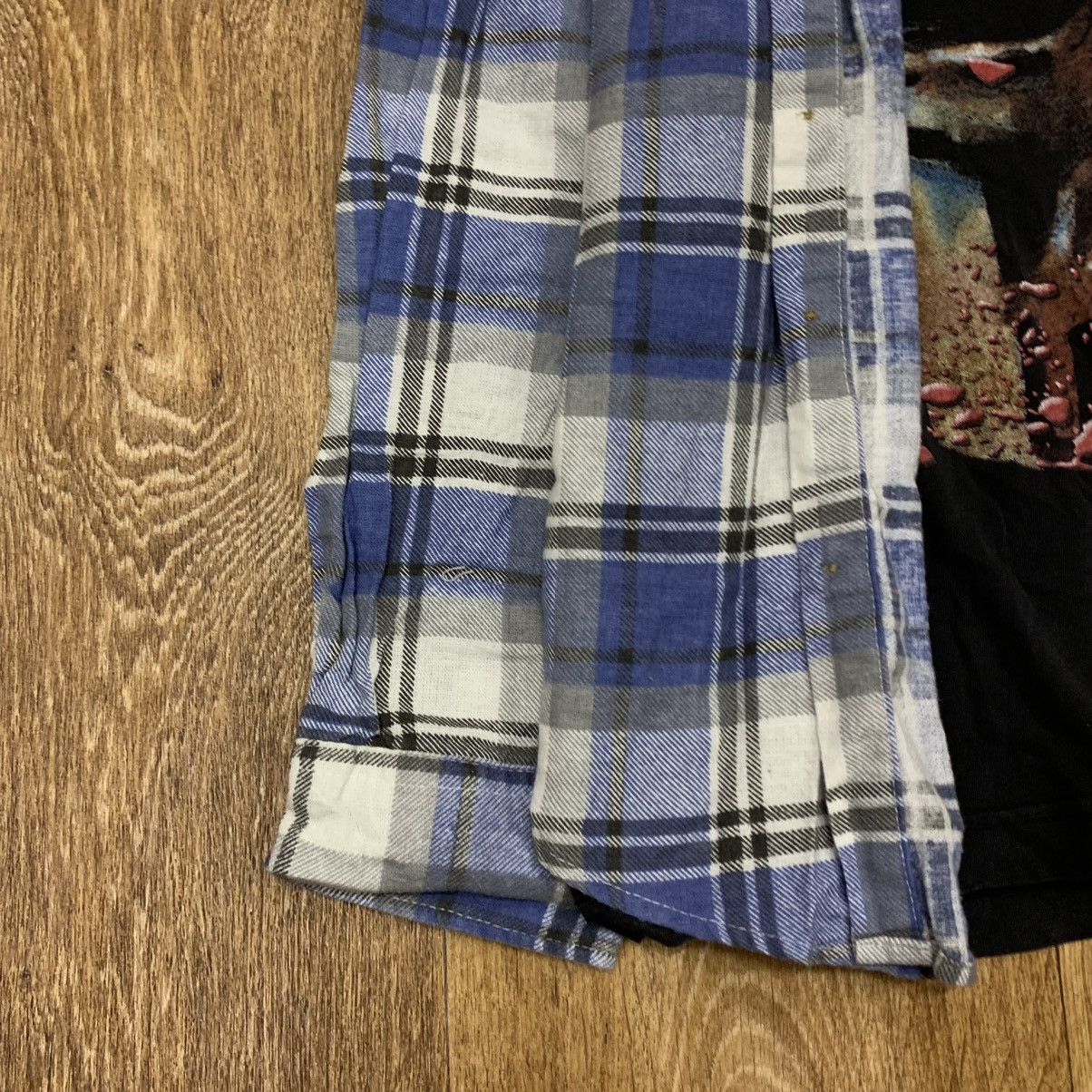 Vintage Vintage 90s Blue White Checkered Shirt Grunge Skate Baggy M Size US M / EU 48-50 / 2 - 3 Thumbnail