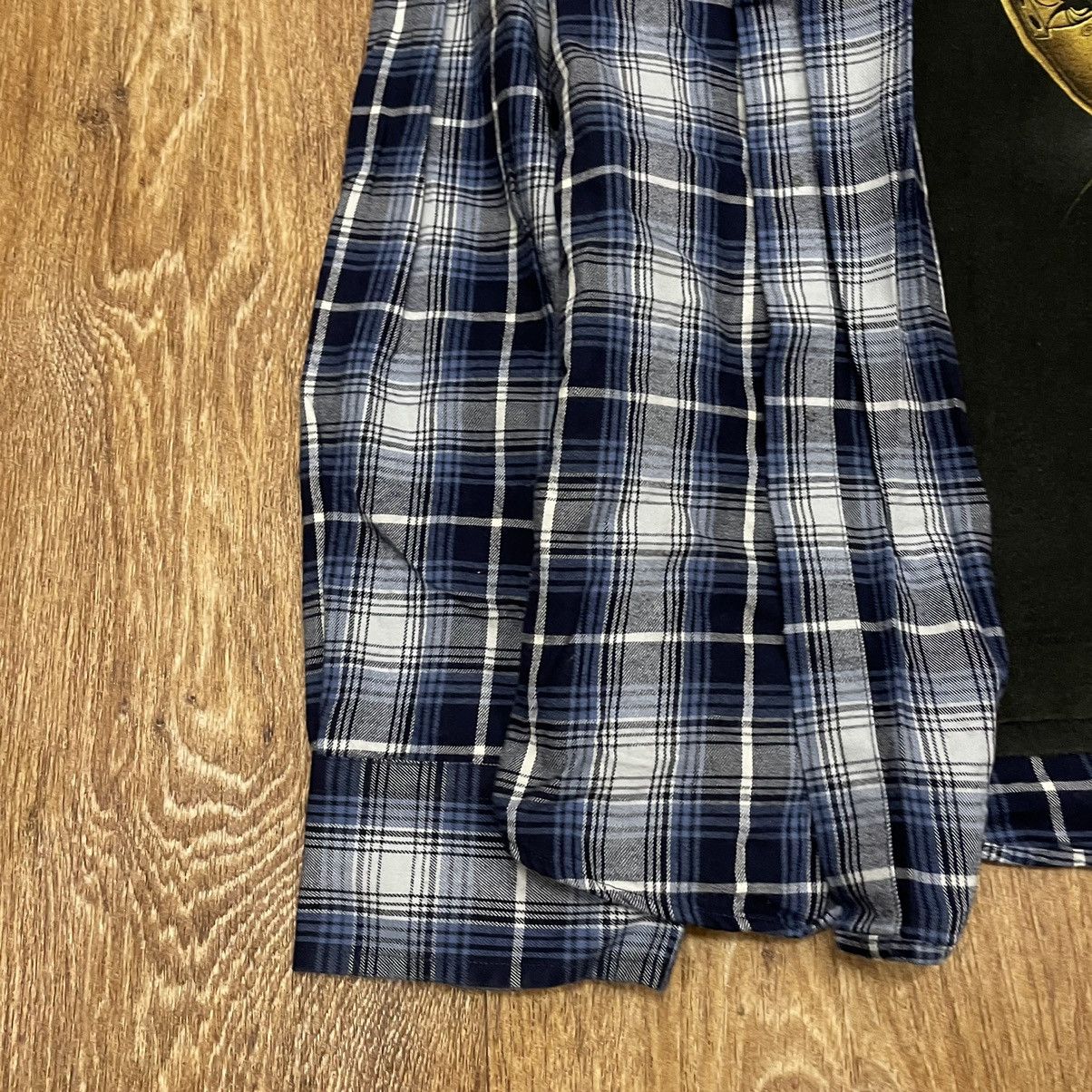 Vintage Vintage 90s Navy Plaid Shirt Grunge Oversized Streetwear XXL Size US XXL / EU 58 / 5 - 3 Thumbnail