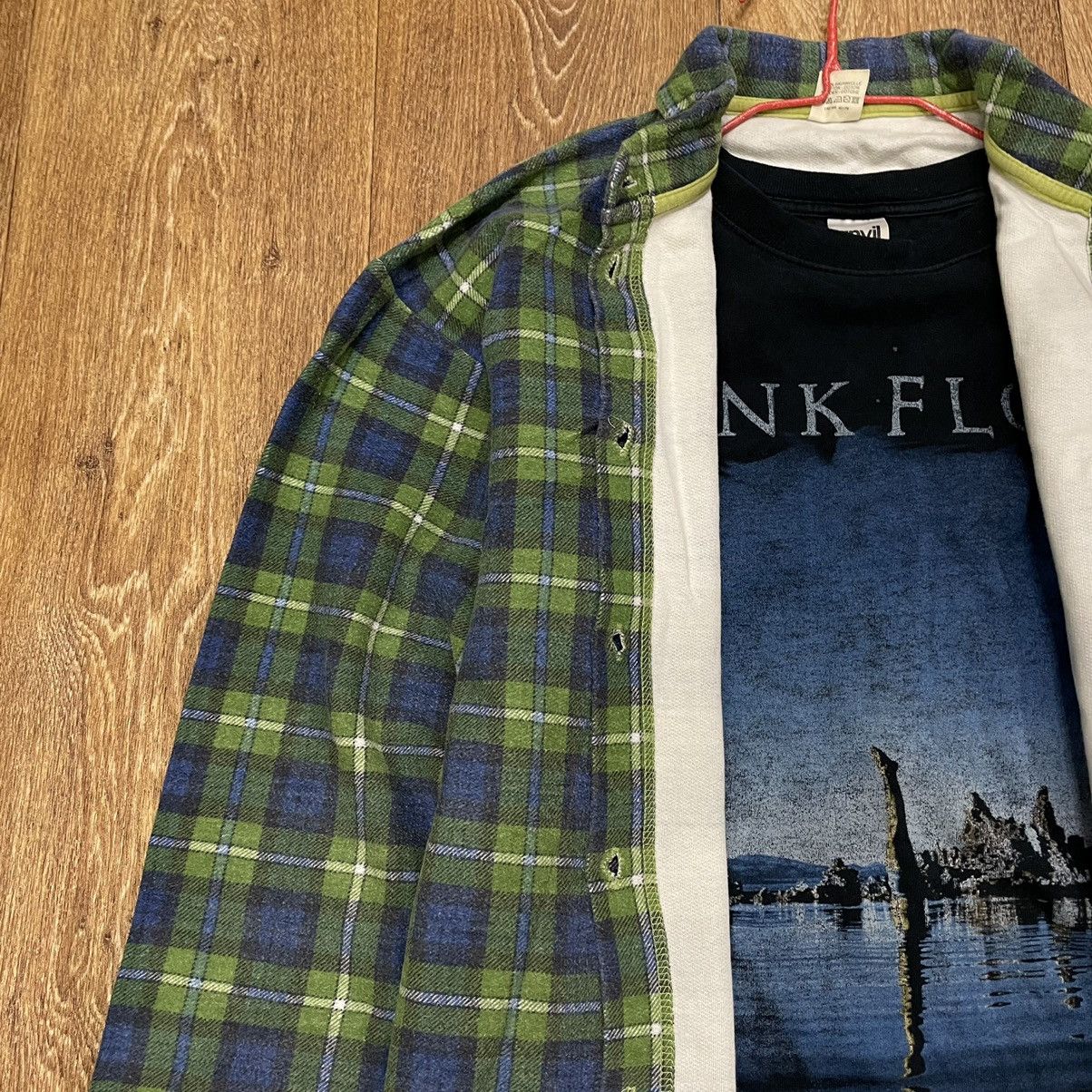 Vintage Vintage 90s Plaid Shirt Green Blue Oversized Grunge Streetwe Size US M / EU 48-50 / 2 - 5 Thumbnail