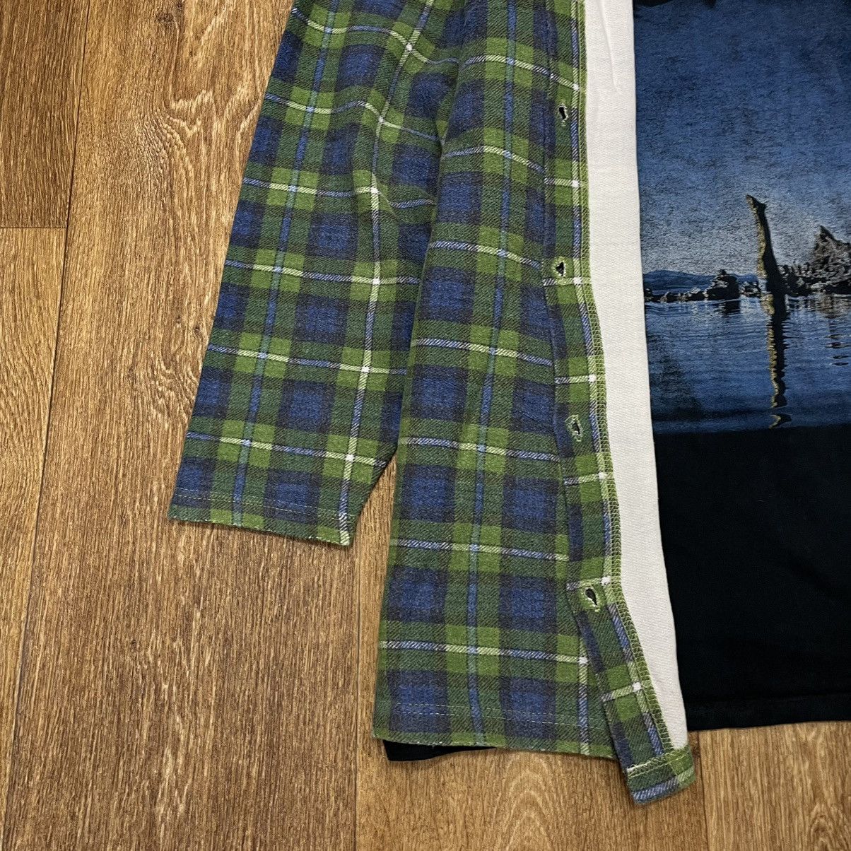 Vintage Vintage 90s Plaid Shirt Green Blue Oversized Grunge Streetwe Size US M / EU 48-50 / 2 - 4 Thumbnail
