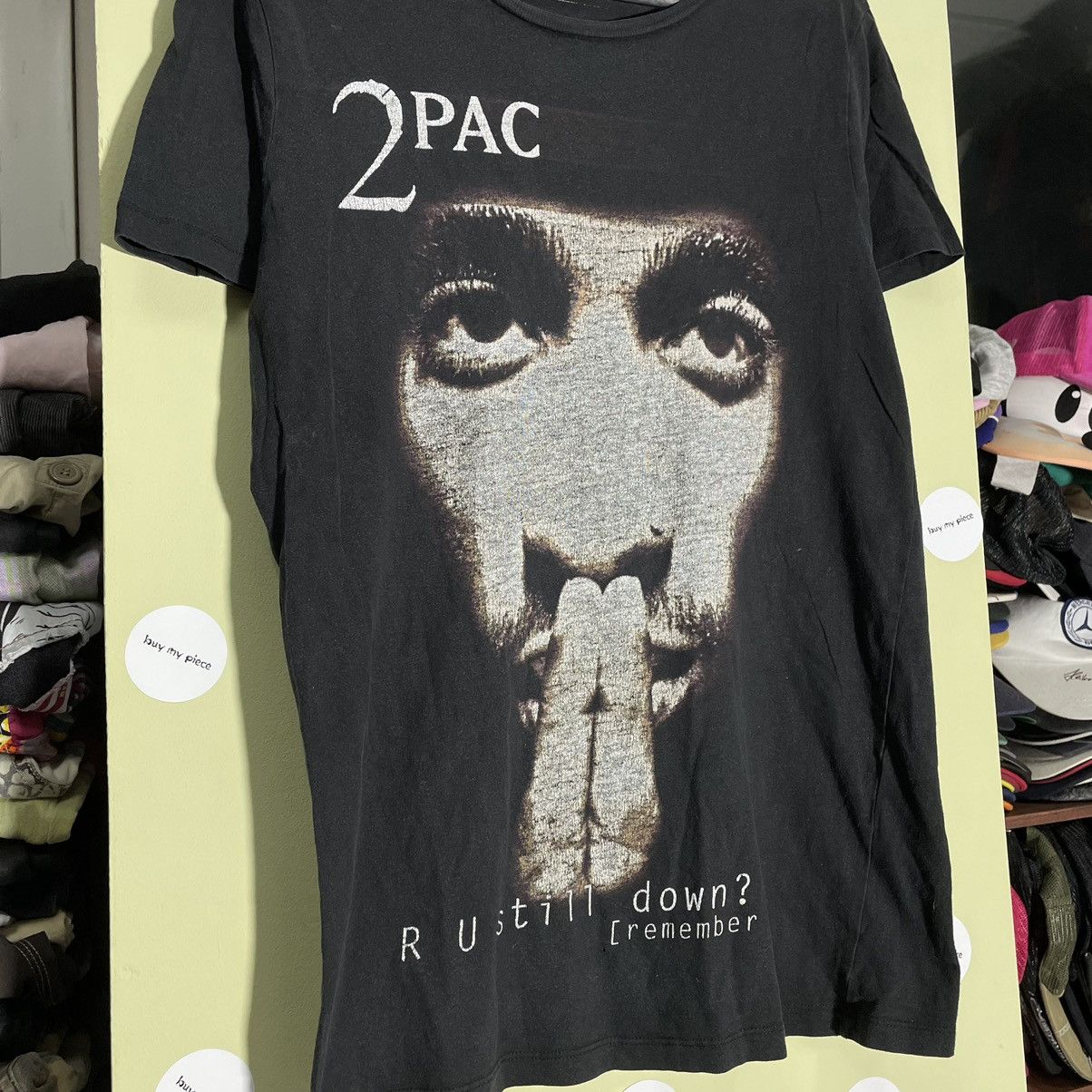 Vintage Vintage 90s 2Pac Graphic Tee Sun Faded Rap Streetwear Boxy S Size US S / EU 44-46 / 1 - 4 Thumbnail