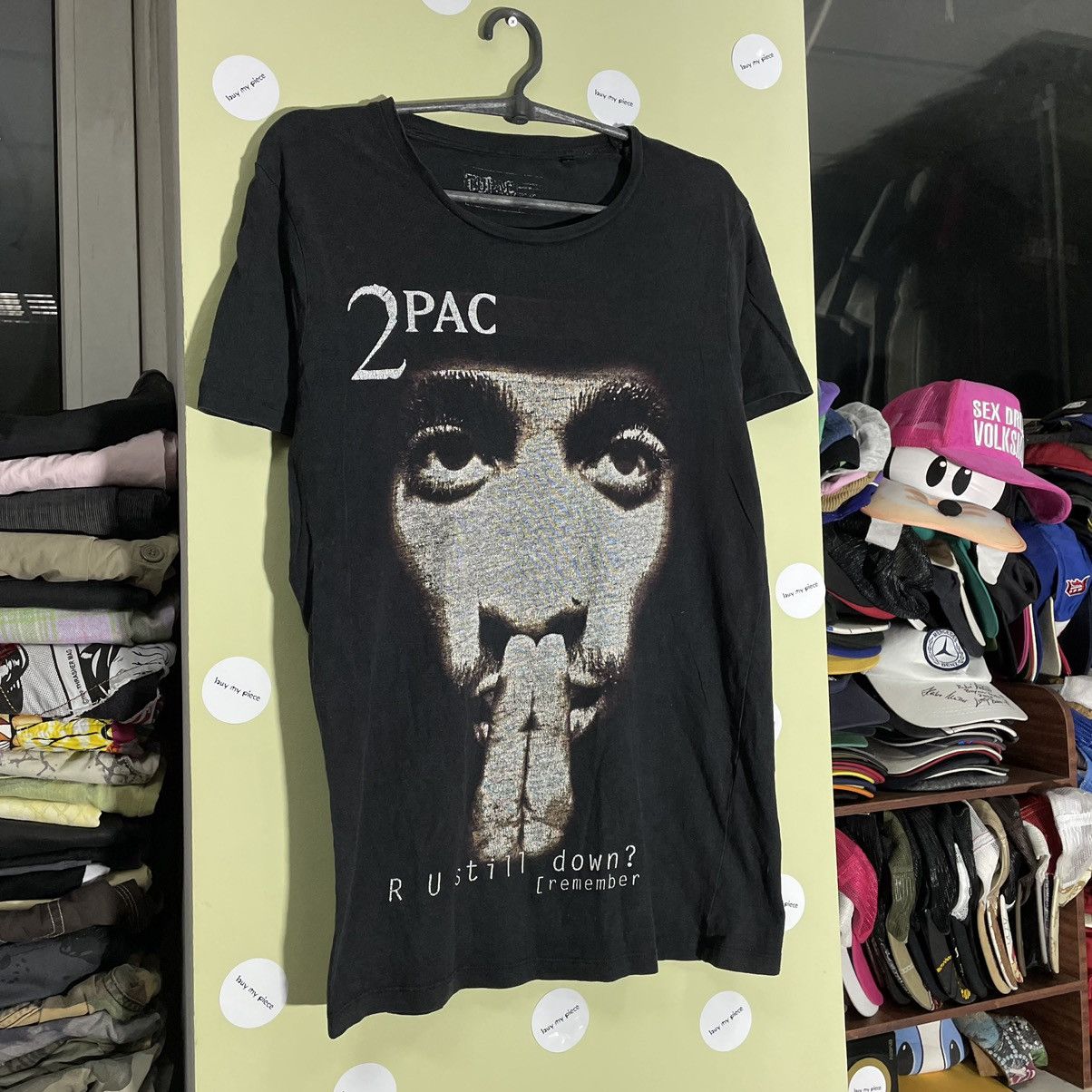 Vintage Vintage 90s 2Pac Graphic Tee Sun Faded Rap Streetwear Boxy S Size US S / EU 44-46 / 1 - 2 Thumbnail