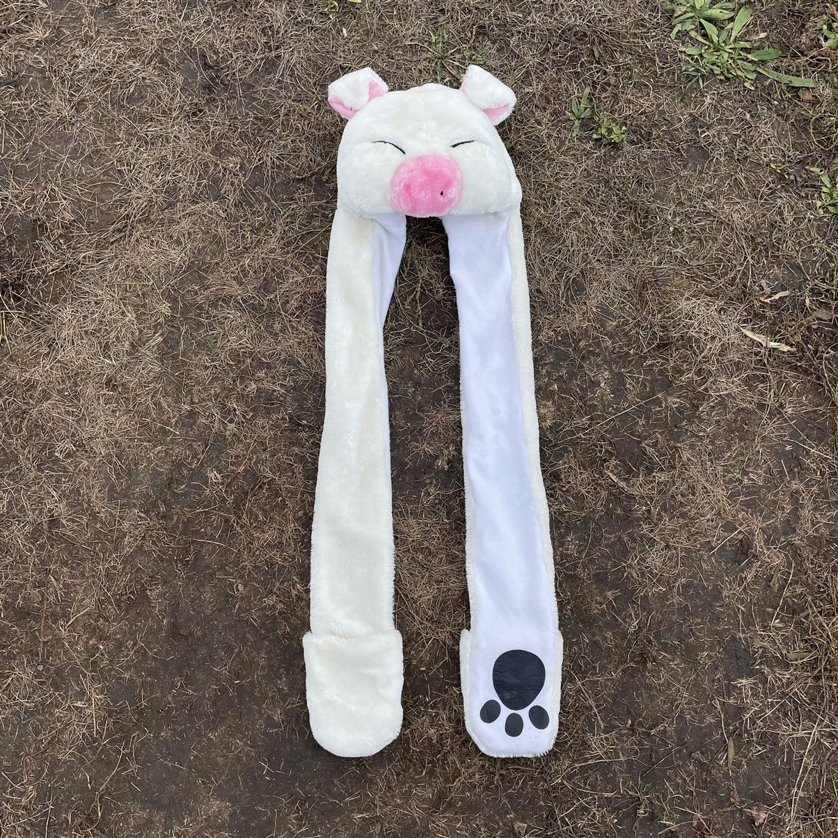 Vintage Vintage 90s Pig Beanie Emo Streetwear Alt Kawaii Faded OS Size ONE SIZE - 1 Thumbnail