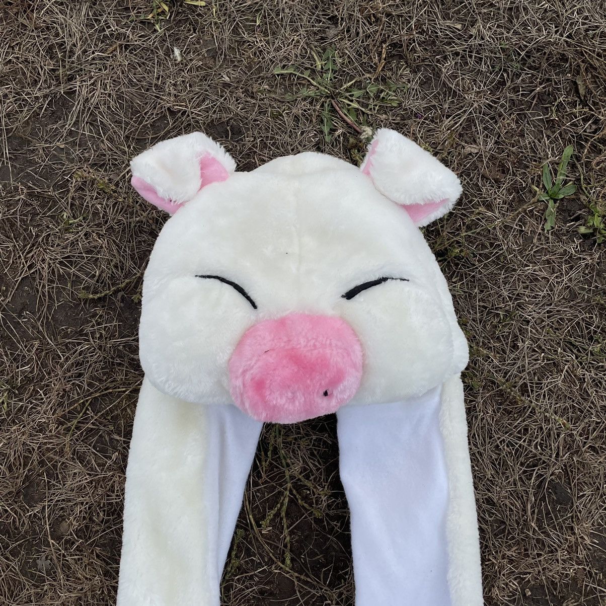 Vintage Vintage 90s Pig Beanie Emo Streetwear Alt Kawaii Faded OS Size ONE SIZE - 3 Thumbnail