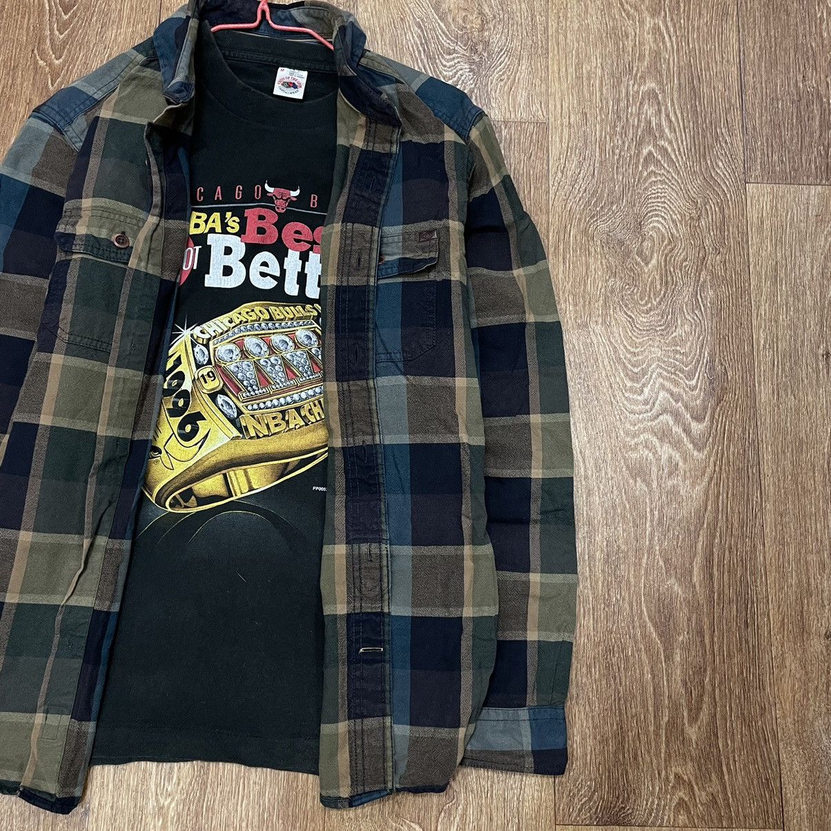 Vintage Vintage 90s Plaid Shirt Baggy Grunge Streetwear Thrashed M Size US M / EU 48-50 / 2 - 3 Thumbnail
