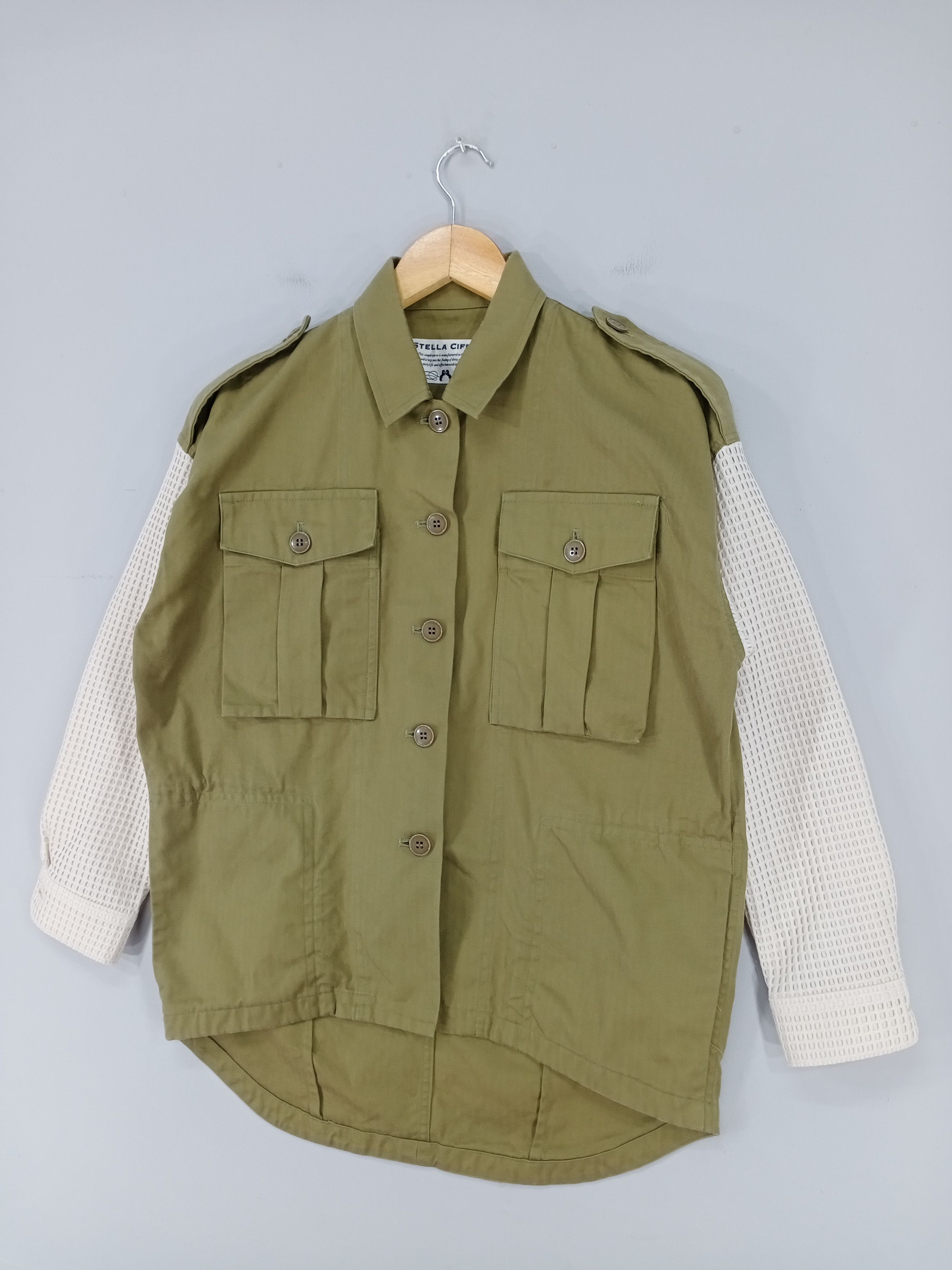 Designer × Japanese Brand 💥RARE💥Stella Ciffon Double Pocket Button Shirt Jacket Size M / US 6-8 / IT 42-44 - 3 Thumbnail
