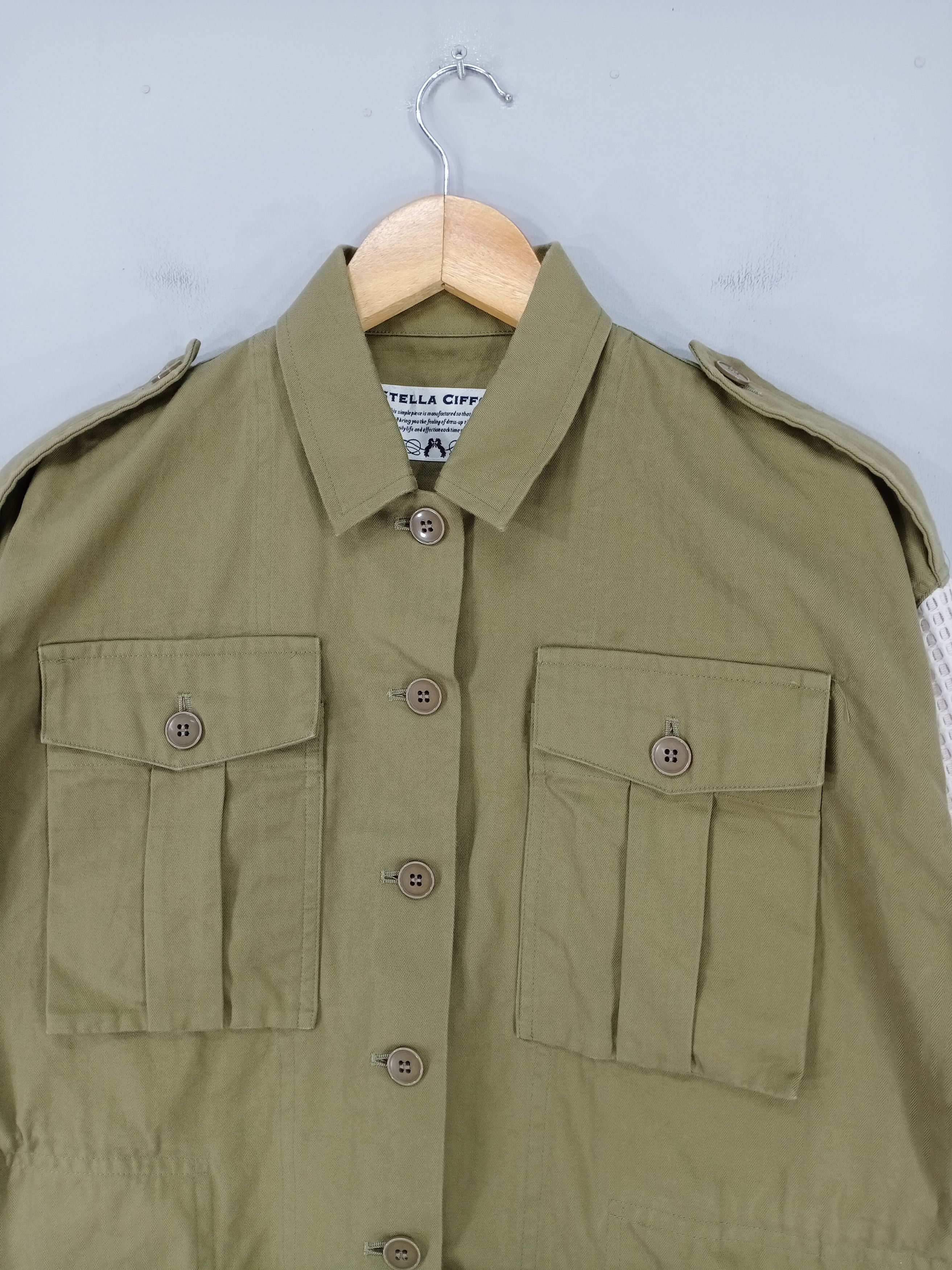 Designer × Japanese Brand 💥RARE💥Stella Ciffon Double Pocket Button Shirt Jacket Size M / US 6-8 / IT 42-44 - 5 Thumbnail