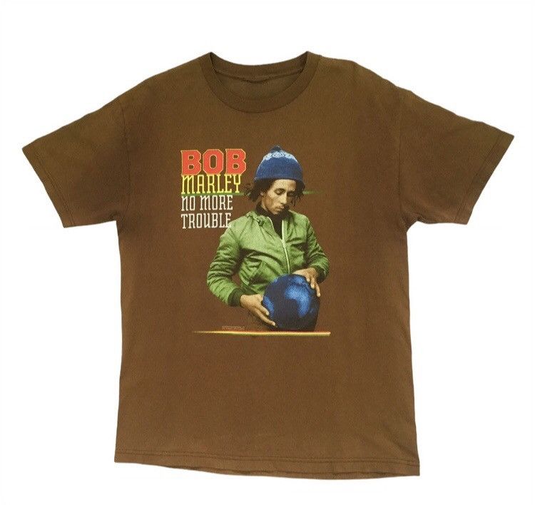 DISTRESSED VINTAGE BOB MARLEY REGGAE ROCK BAND TSHIRT