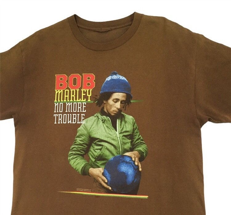 Band Tees DISTRESSED VINTAGE BOB MARLEY REGGAE ROCK BAND TSHIRT Size US L / EU 52-54 / 3 - 2 Thumbnail