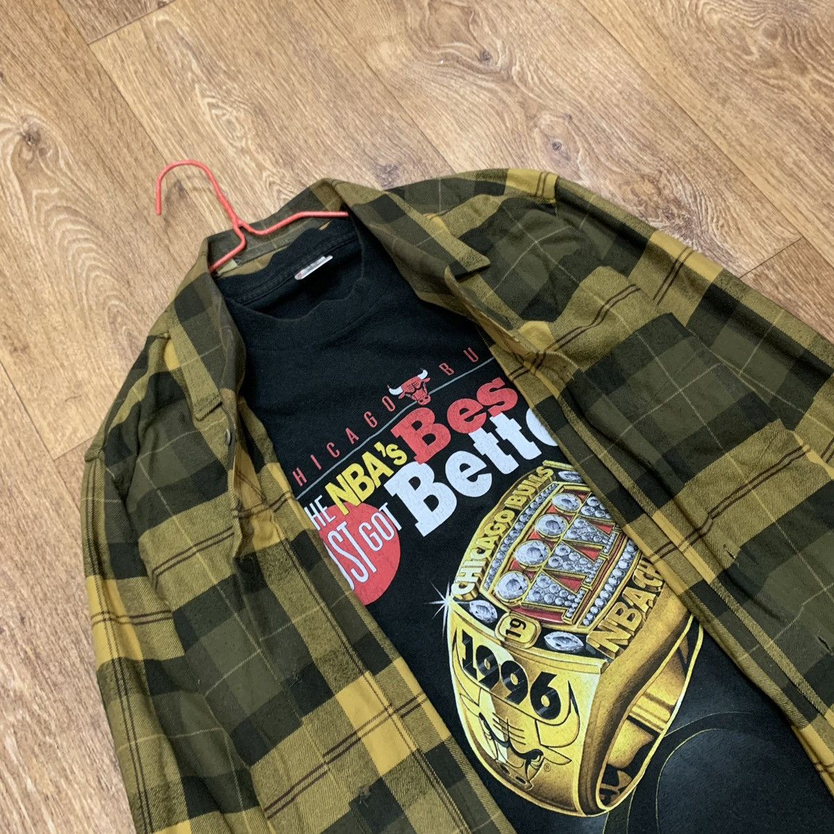 Vintage Flannel Checkered Shirt Travis Style