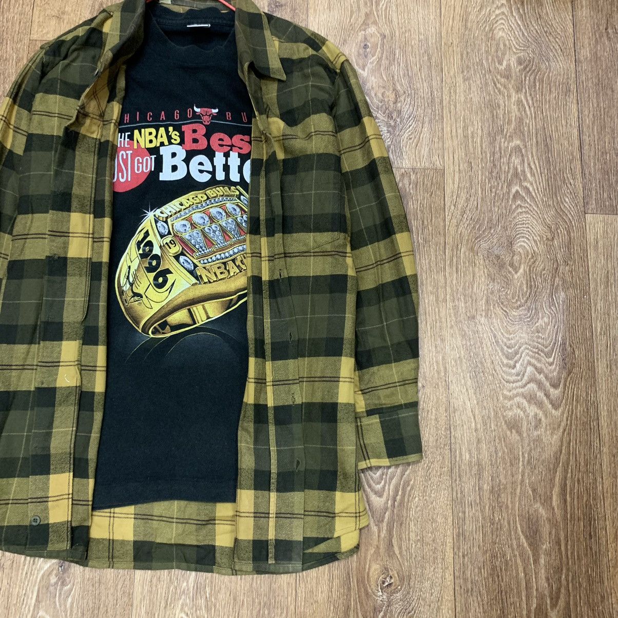 Vintage Flannel Checkered Shirt Travis Style