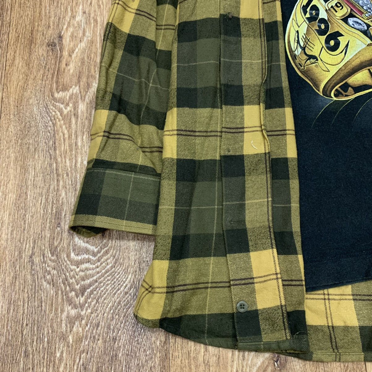 Vintage Flannel Checkered Shirt Travis Style