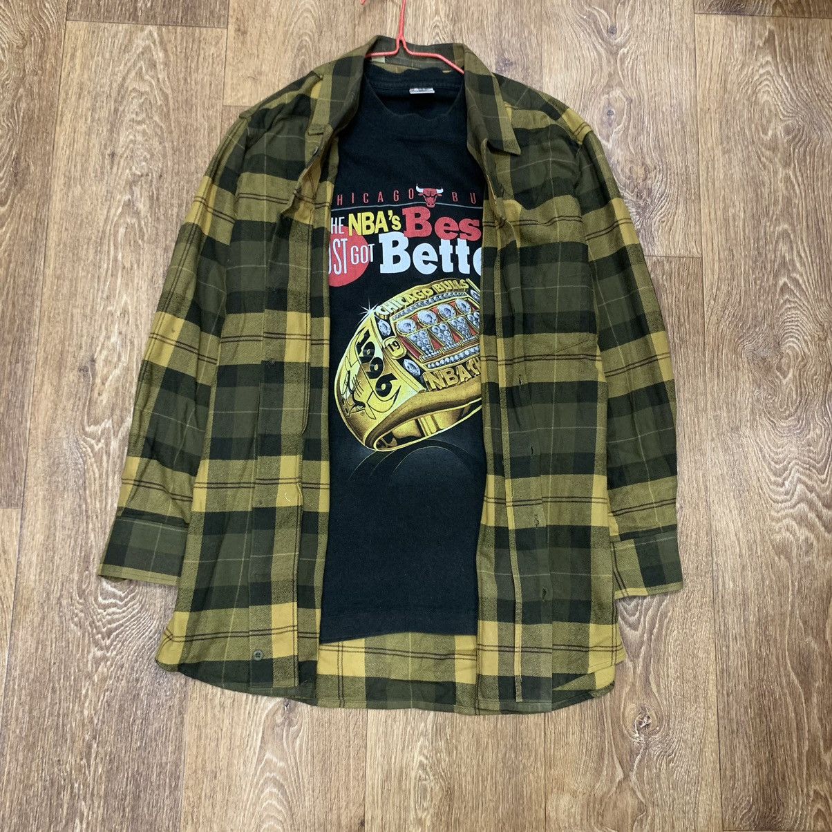 Vintage Flannel Checkered Shirt Travis Style