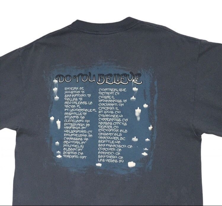 Band Tees VINTAGE 90s CHER DO YOU BELIEVE TOUR AMERICAN SINGER TSHIRT Size US L / EU 52-54 / 3 - 10 Thumbnail