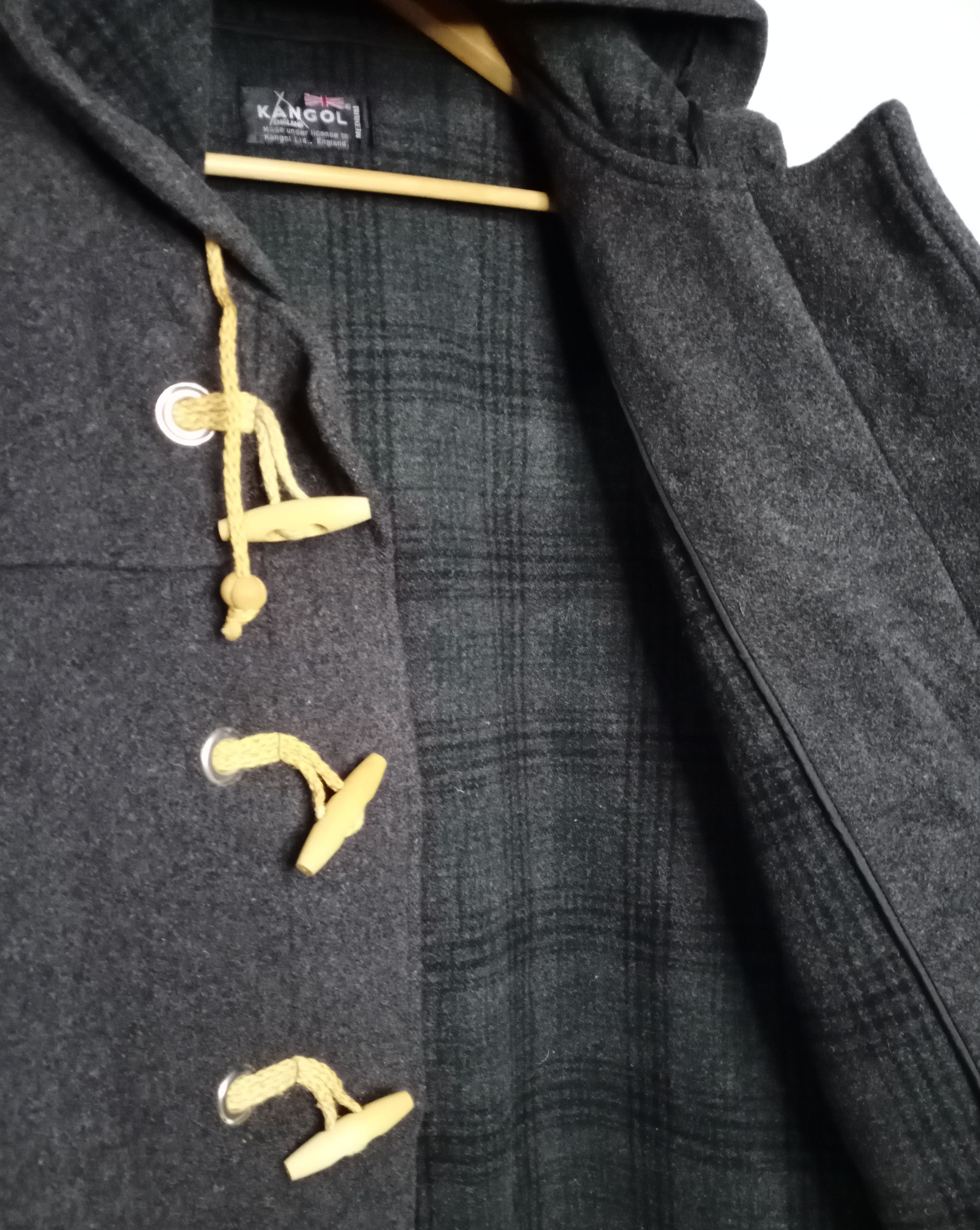 Designer × Kangol Kangol Heavy Wool Long Coat Hooded Jacket Size US M / EU 48-50 / 2 - 6 Thumbnail
