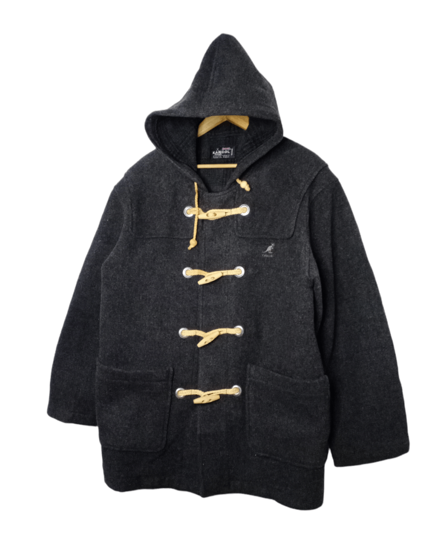 Designer × Kangol Kangol Heavy Wool Long Coat Hooded Jacket Size US M / EU 48-50 / 2 - 1 Thumbnail