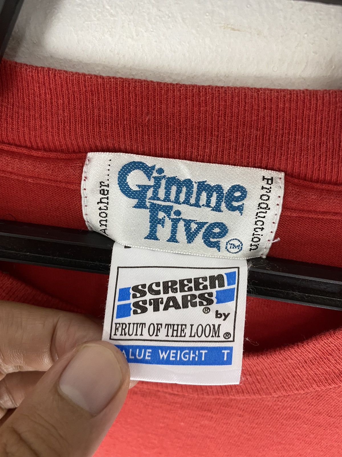 Band Tees Vintage rare Gimme Five Size US L / EU 52-54 / 3 - 4 Thumbnail