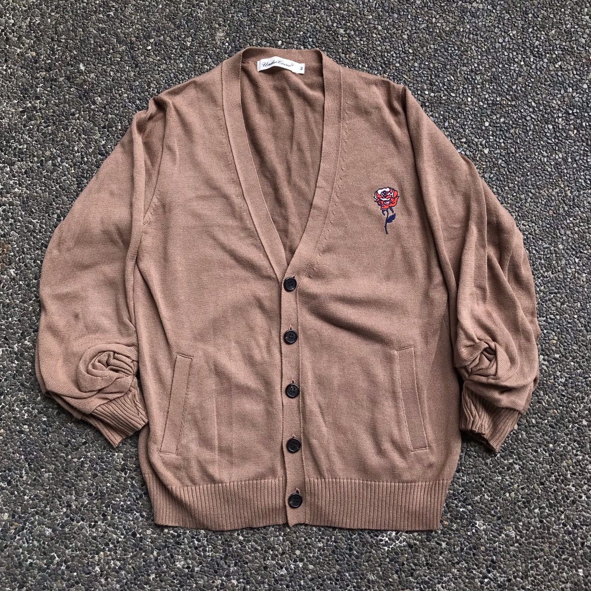 Undercover Undercover cardigan Rose Embroidered Cardigan | Grailed