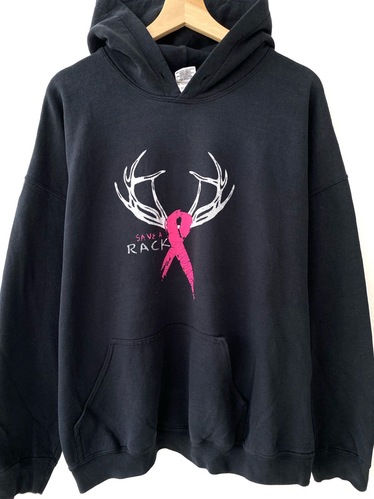 Vintage Vintage Save a Rack Pullover Hoodies Size US XL / EU 56 / 4 - 2 Thumbnail