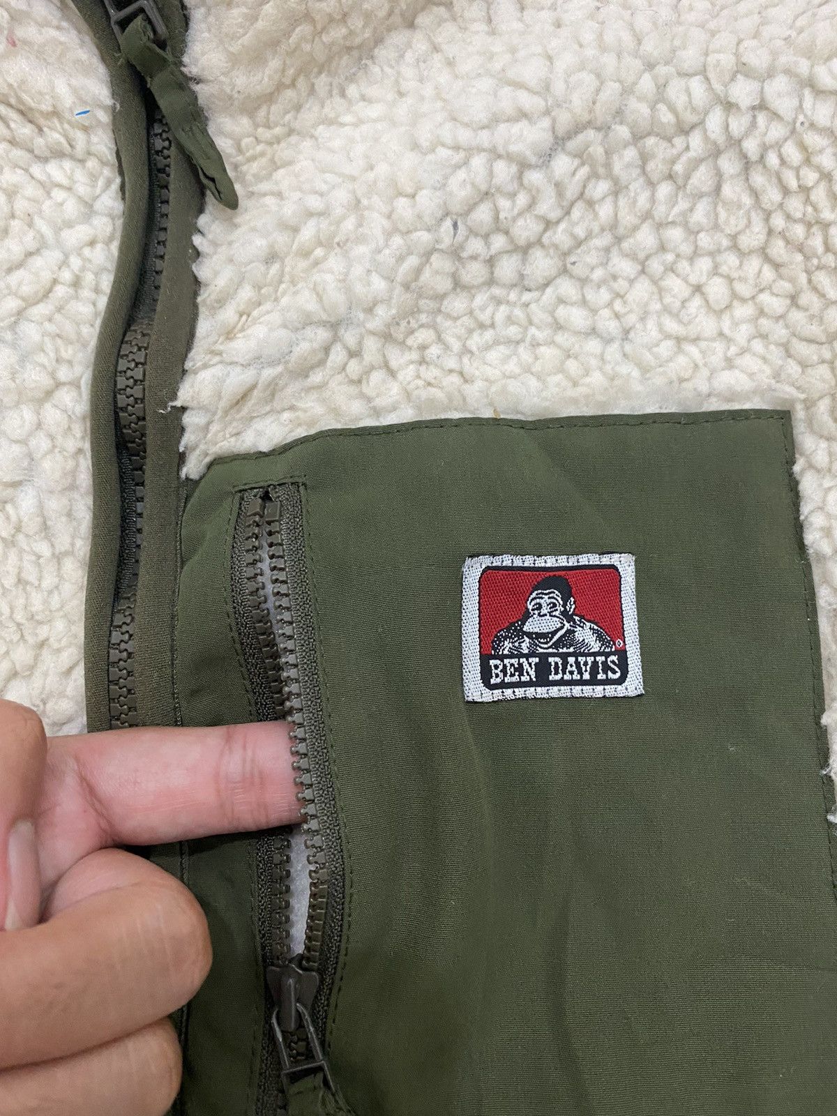 Ben Davis Vintage Ben Davis Sherpa Deep Pile Fleece Jacket Size US L / EU 52-54 / 3 - 8 Thumbnail