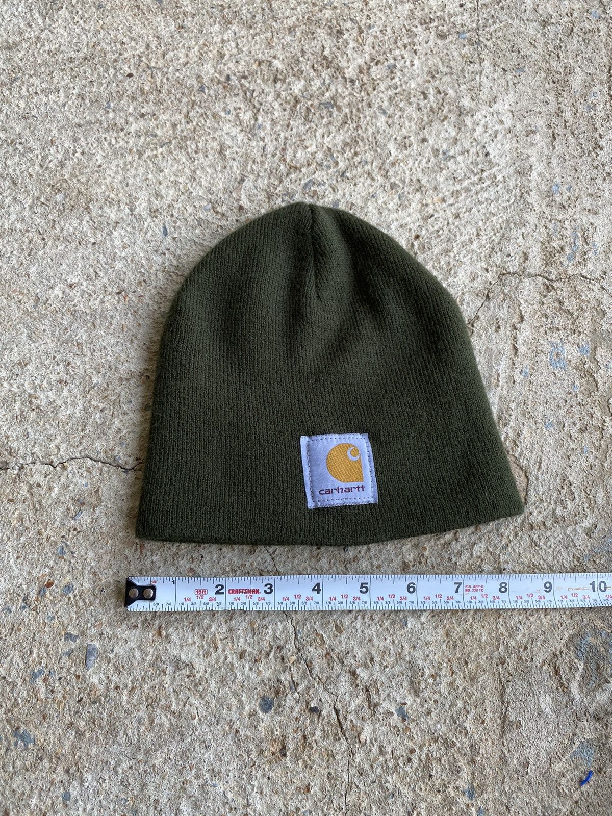 Carhartt × Vintage Vintage Y2K Green Carhartt Beanie Size ONE SIZE - 4 Thumbnail