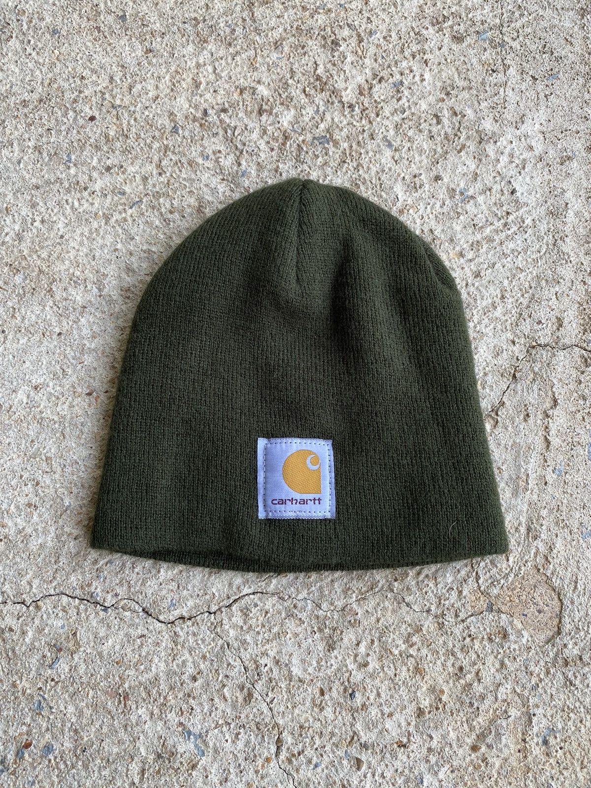 Carhartt × Vintage Vintage Y2K Green Carhartt Beanie Size ONE SIZE - 1 Thumbnail