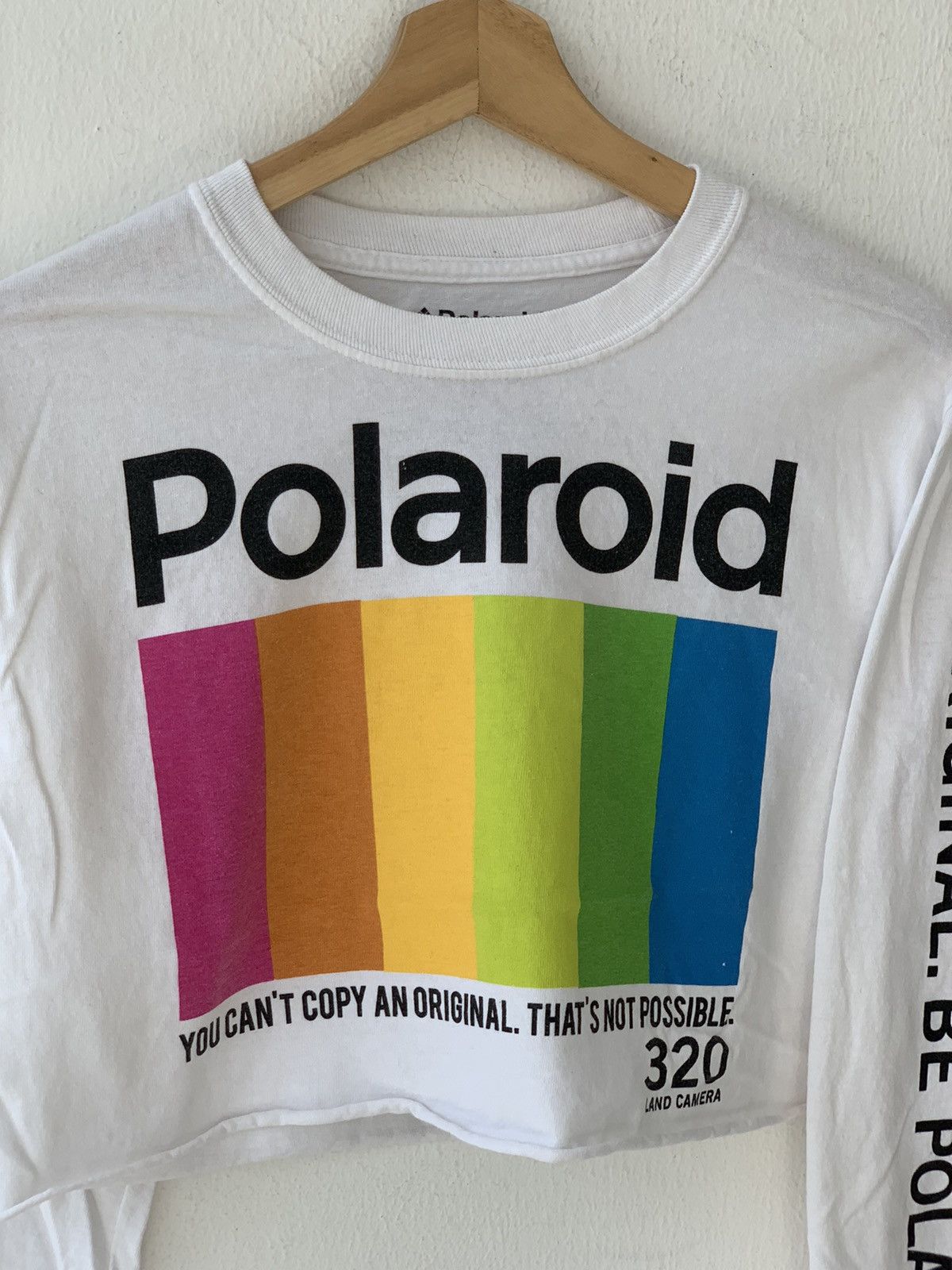 Polaroid Womens Polaroid Instax Photographer Cropped Top Long Sleeve Size S / US 4 / IT 40 - 2 Thumbnail