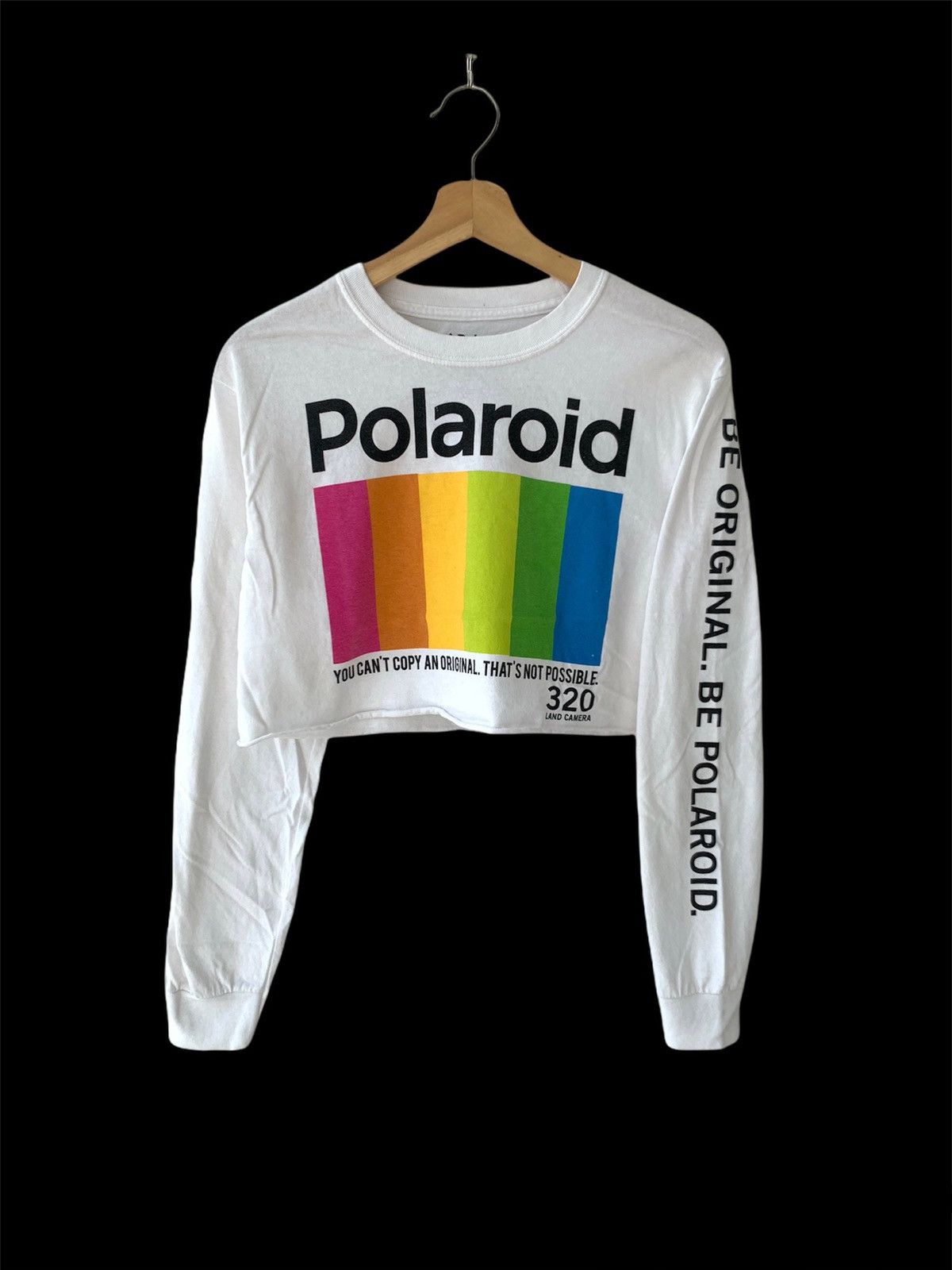 Polaroid Womens Polaroid Instax Photographer Cropped Top Long Sleeve Size S / US 4 / IT 40 - 1 Thumbnail
