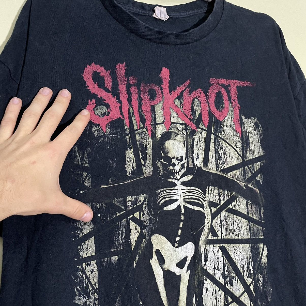 Vintage Vintage Y2K Slipknot Band Tee Sun Faded Thrashed Grunge XL Size US XL / EU 56 / 4 - 5 Thumbnail