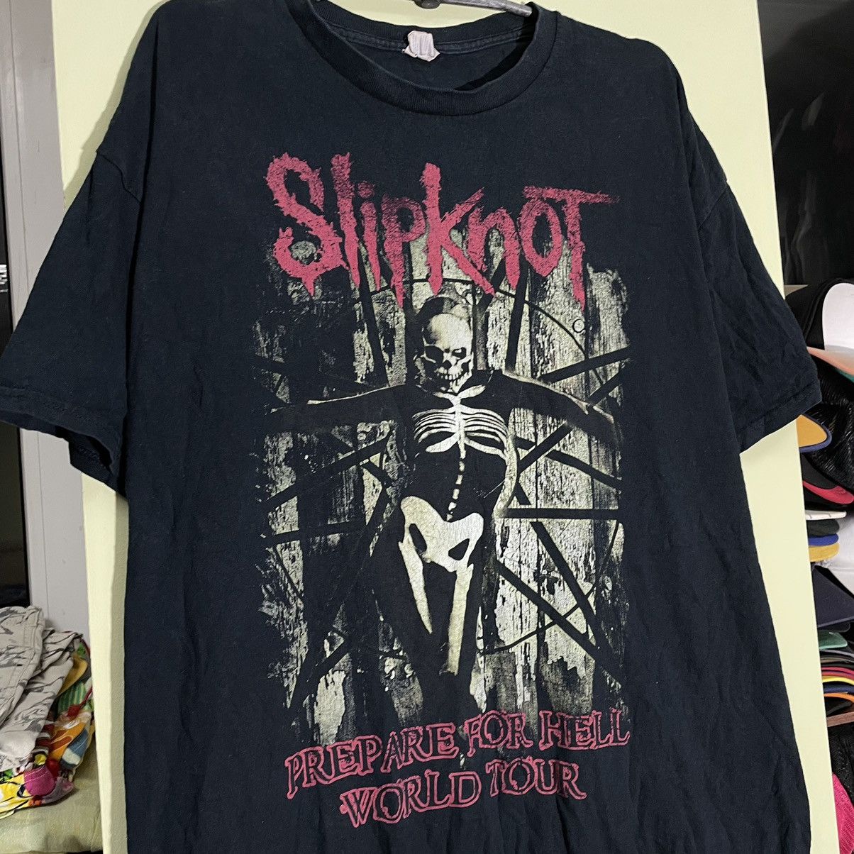 Vintage Vintage Y2K Slipknot Band Tee Sun Faded Thrashed Grunge XL Size US XL / EU 56 / 4 - 4 Thumbnail