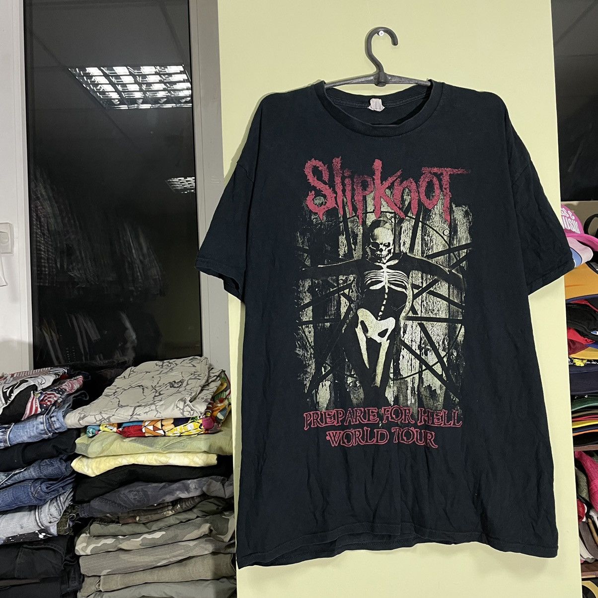Vintage Vintage Y2K Slipknot Band Tee Sun Faded Thrashed Grunge XL Size US XL / EU 56 / 4 - 3 Thumbnail