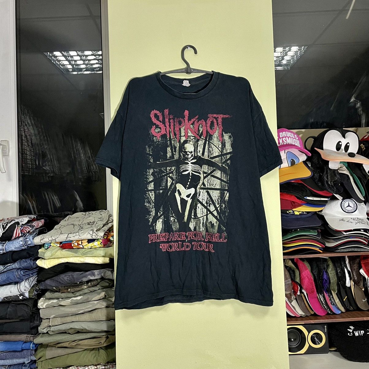 Vintage Vintage Y2K Slipknot Band Tee Sun Faded Thrashed Grunge XL Size US XL / EU 56 / 4 - 2 Thumbnail