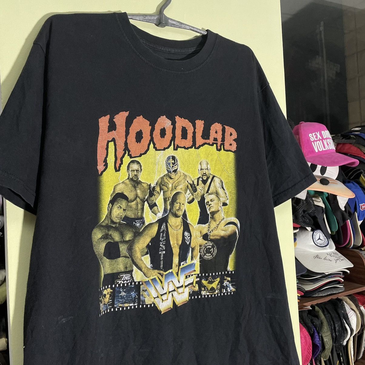 Vintage Vintage Y2K Hoodlab Graphic Tee Sun Faded Streetwear Baggy L Size US L / EU 52-54 / 3 - 4 Thumbnail