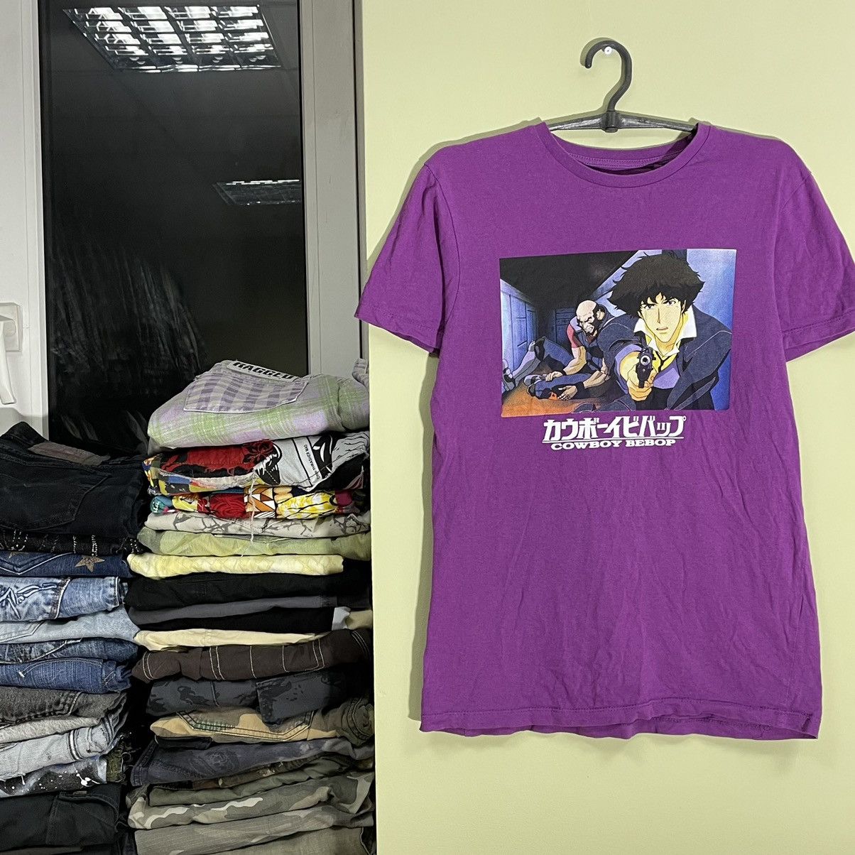 Vintage Vintage Y2K Cowboy Bebop Anime Graphic Tee Purple Streetwear Size US S / EU 44-46 / 1 - 4 Thumbnail