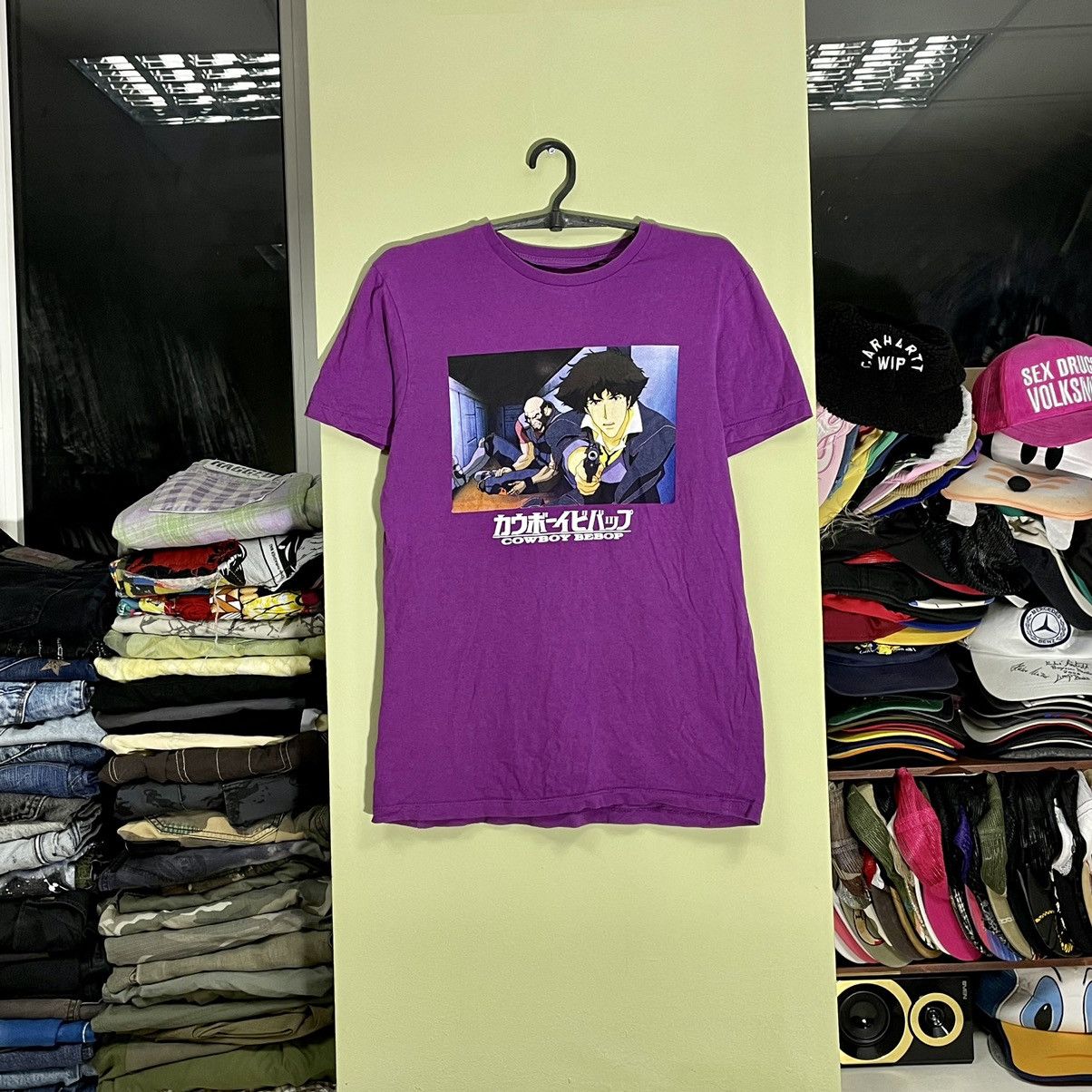 Vintage Vintage Y2K Cowboy Bebop Anime Graphic Tee Purple Streetwear Size US S / EU 44-46 / 1 - 3 Thumbnail