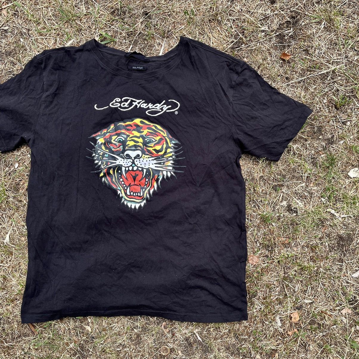 Ed Hardy Vintage Y2K Ed Hardy Dragon Tee Art Band Rock Streetwear Size US XXL / EU 58 / 5 - 2 Thumbnail