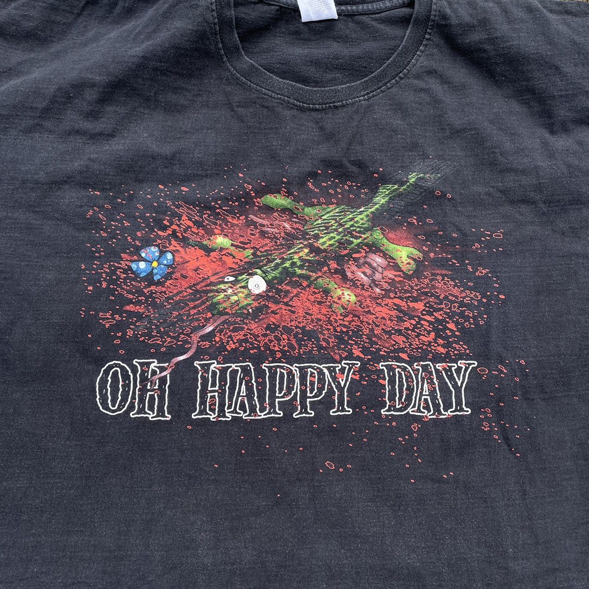 Vintage Vintage Y2K Sun Faded Graphic Tee Oh Happy Day Skate Baggy L Size US L / EU 52-54 / 3 - 4 Thumbnail