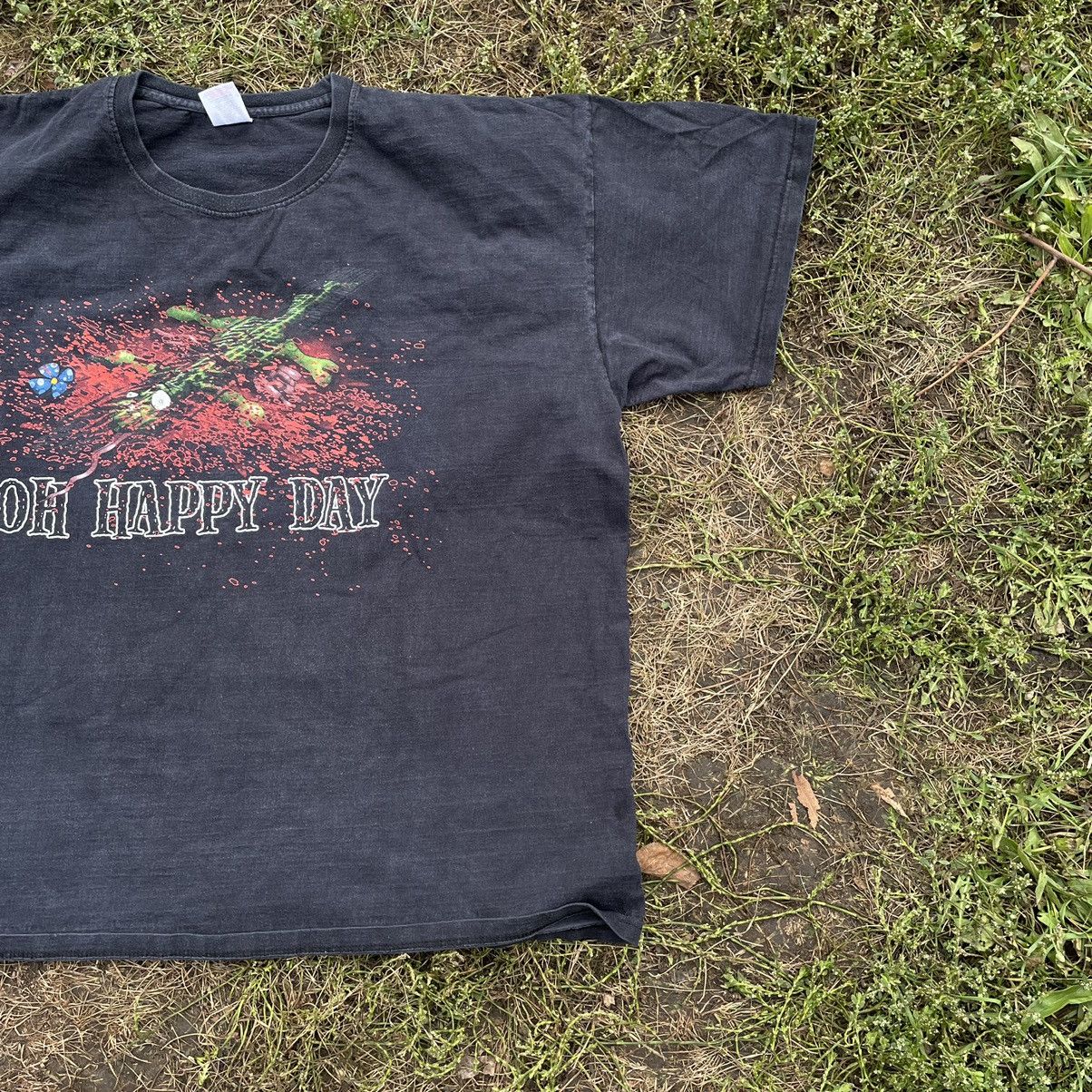 Vintage Vintage Y2K Sun Faded Graphic Tee Oh Happy Day Skate Baggy L Size US L / EU 52-54 / 3 - 2 Thumbnail