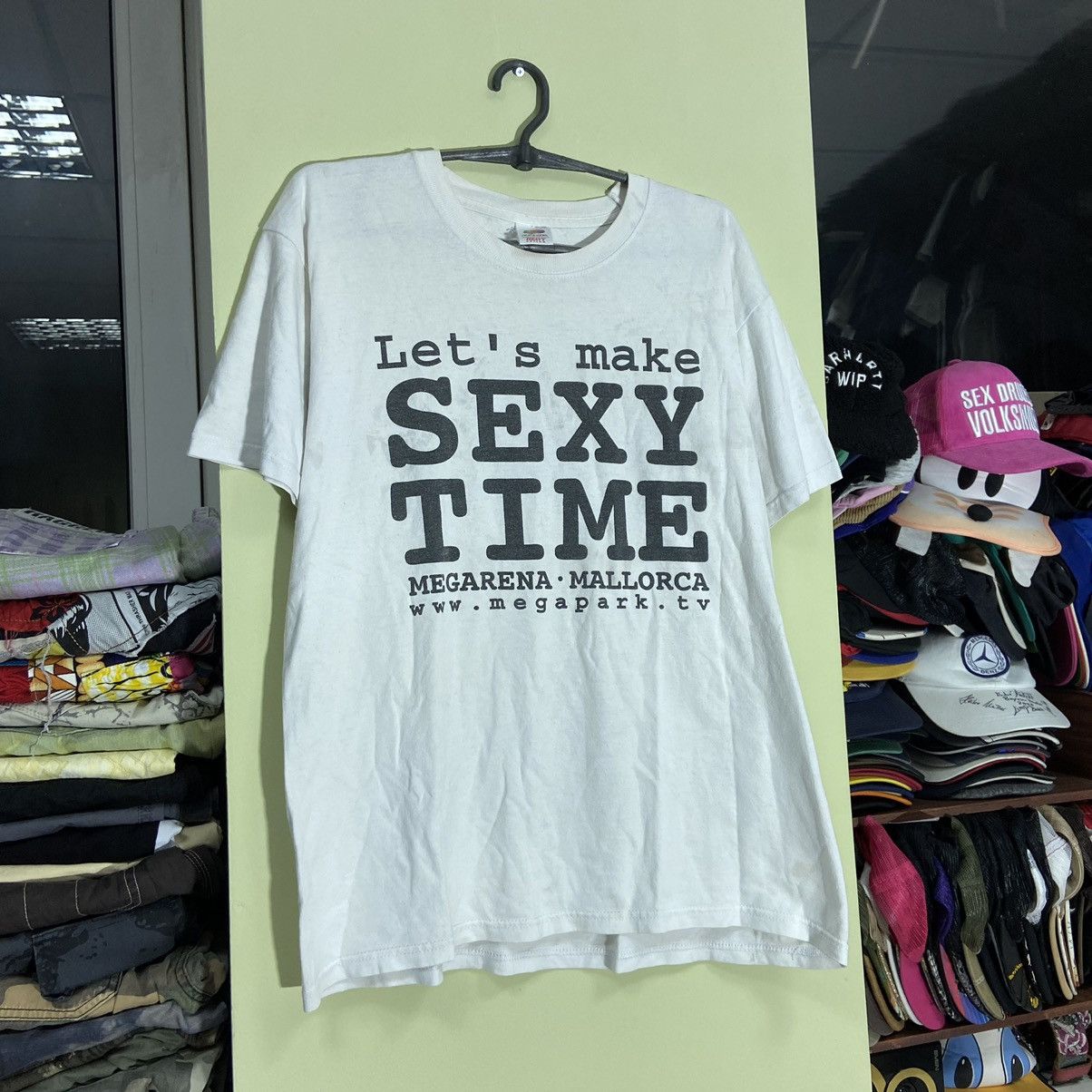 Vintage Vintage 90s Graphic Tee Humor Print Sun Faded Streetwear L Size US L / EU 52-54 / 3 - 3 Thumbnail