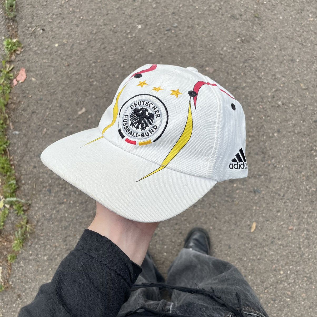 Adidas Vintage Y2K Adidas Multi Logo Cap Hat Streetwear Hype Size ONE SIZE - 1 Thumbnail
