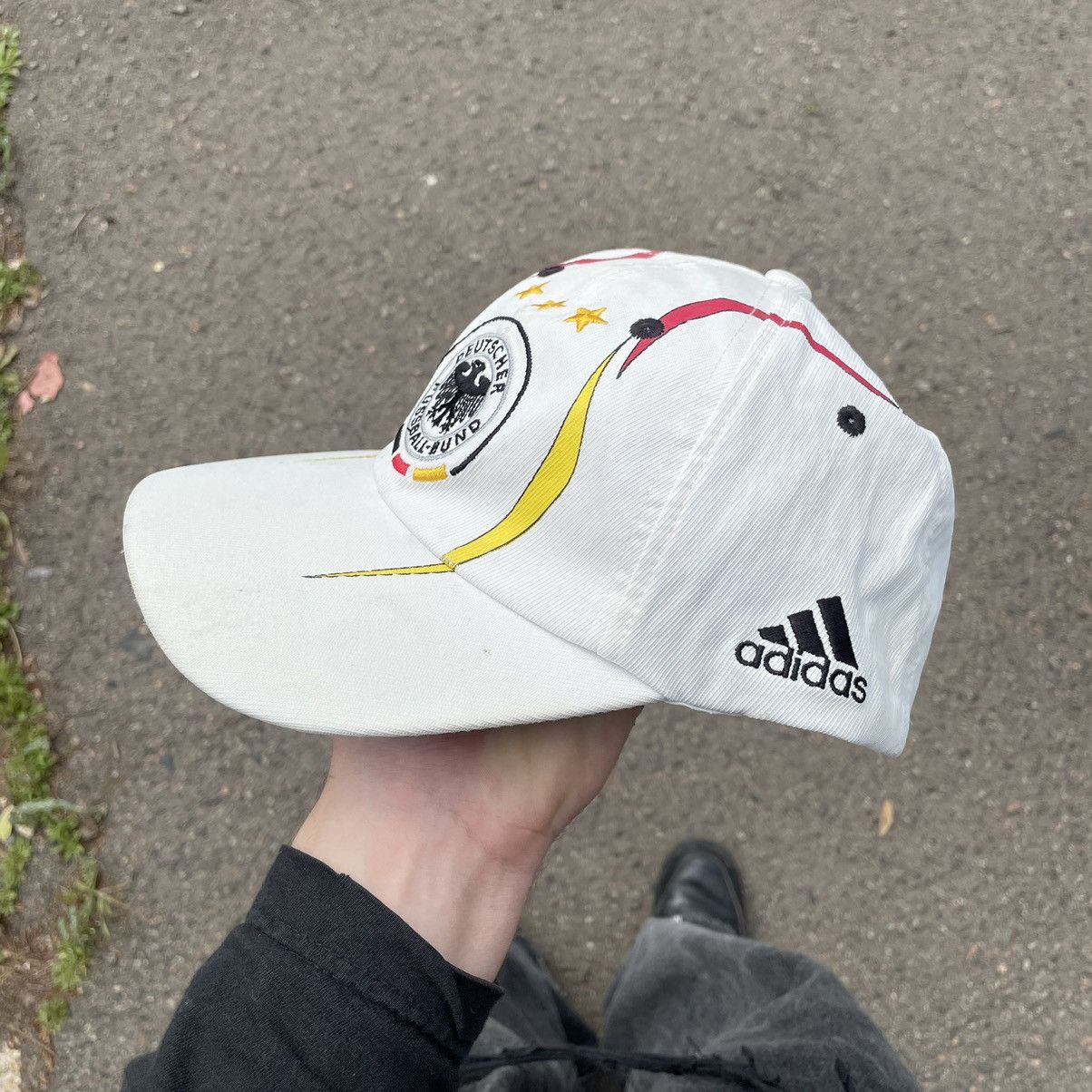 Adidas Vintage Y2K Adidas Multi Logo Cap Hat Streetwear Hype Size ONE SIZE - 2 Thumbnail