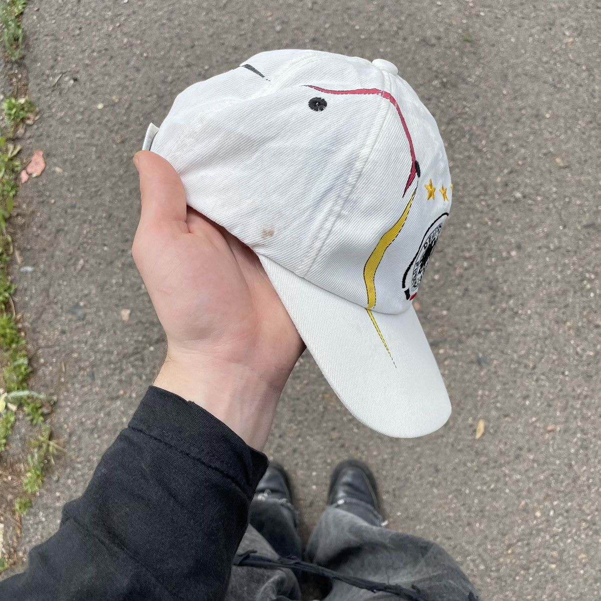 Adidas Vintage Y2K Adidas Multi Logo Cap Hat Streetwear Hype Size ONE SIZE - 4 Thumbnail