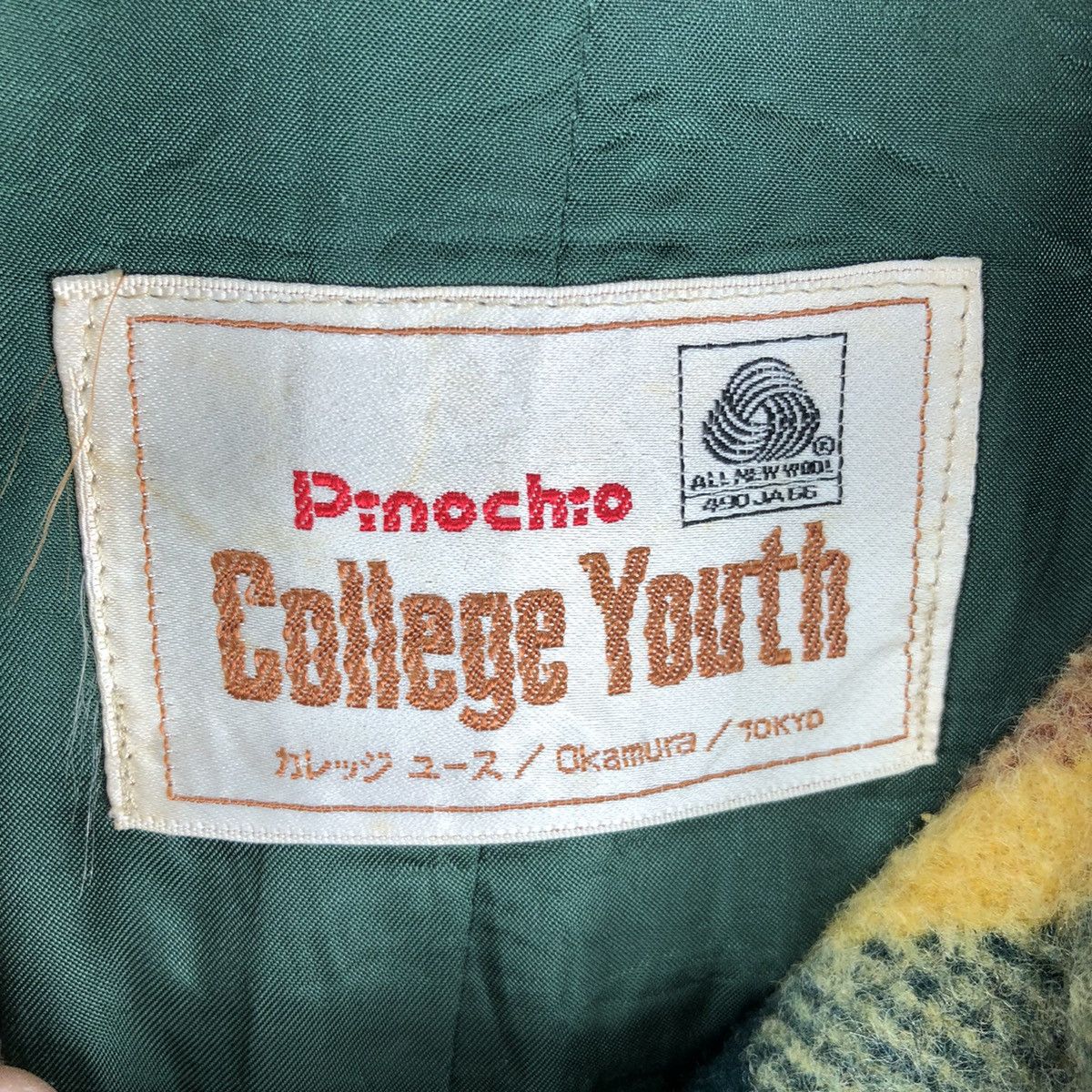 Japanese Brand Vintage 70's Duffle Wool Coat Jacket Hoodie by Pinochio Size M / US 6-8 / IT 42-44 - 12 Thumbnail