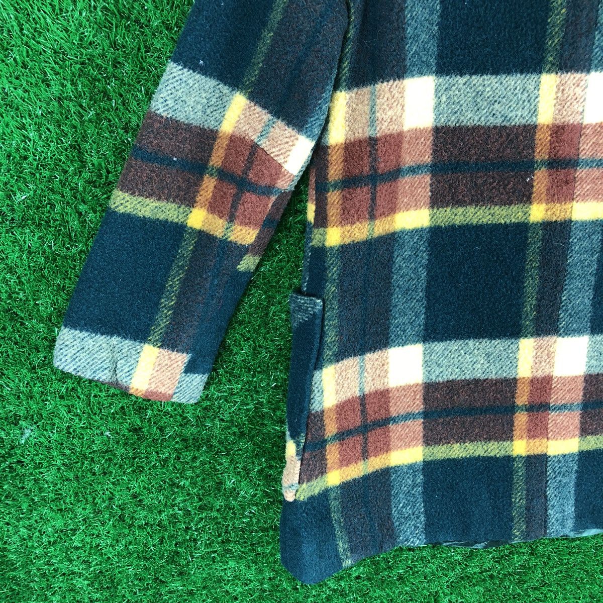 Japanese Brand Vintage 70's Duffle Wool Coat Jacket Hoodie by Pinochio Size M / US 6-8 / IT 42-44 - 6 Thumbnail