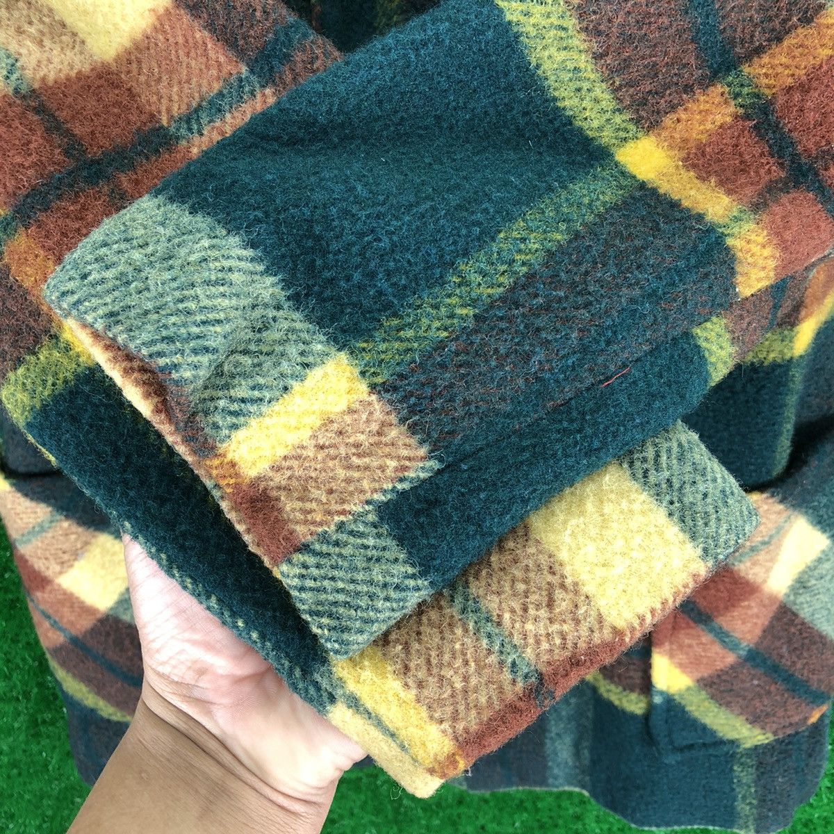 Japanese Brand Vintage 70's Duffle Wool Coat Jacket Hoodie by Pinochio Size M / US 6-8 / IT 42-44 - 11 Thumbnail