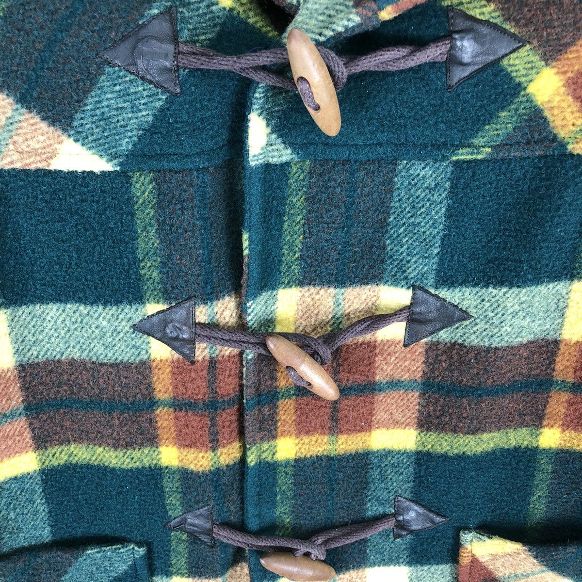Japanese Brand Vintage 70's Duffle Wool Coat Jacket Hoodie by Pinochio Size M / US 6-8 / IT 42-44 - 7 Thumbnail