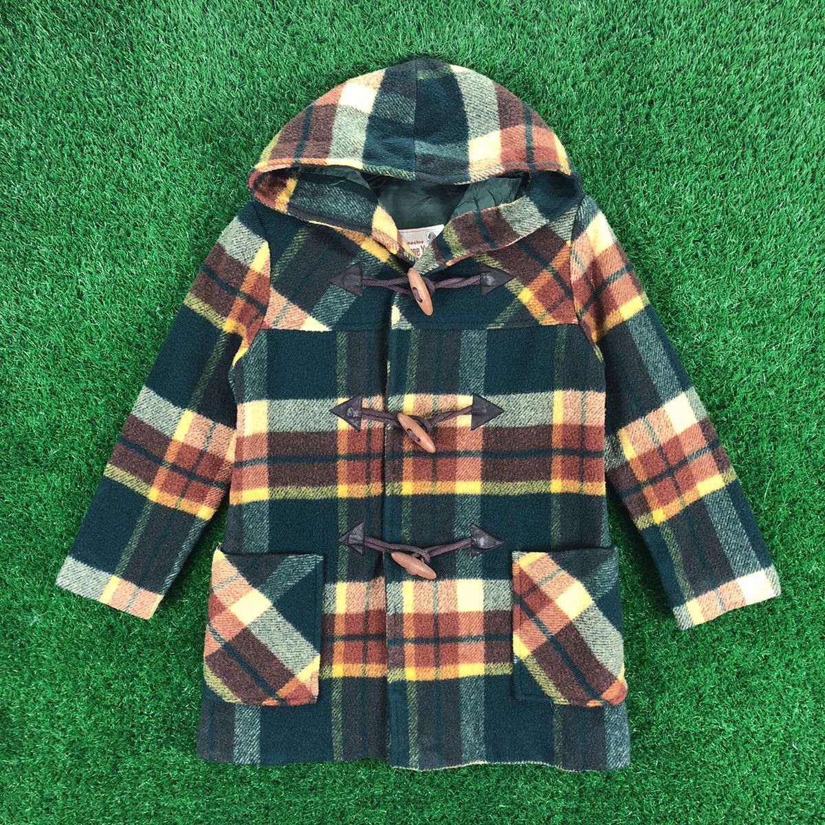 Japanese Brand Vintage 70's Duffle Wool Coat Jacket Hoodie by Pinochio Size M / US 6-8 / IT 42-44 - 1 Thumbnail