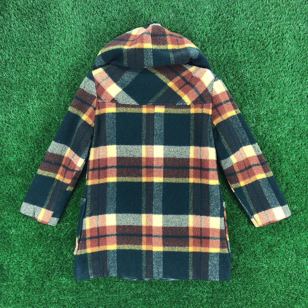 Japanese Brand Vintage 70's Duffle Wool Coat Jacket Hoodie by Pinochio Size M / US 6-8 / IT 42-44 - 4 Thumbnail