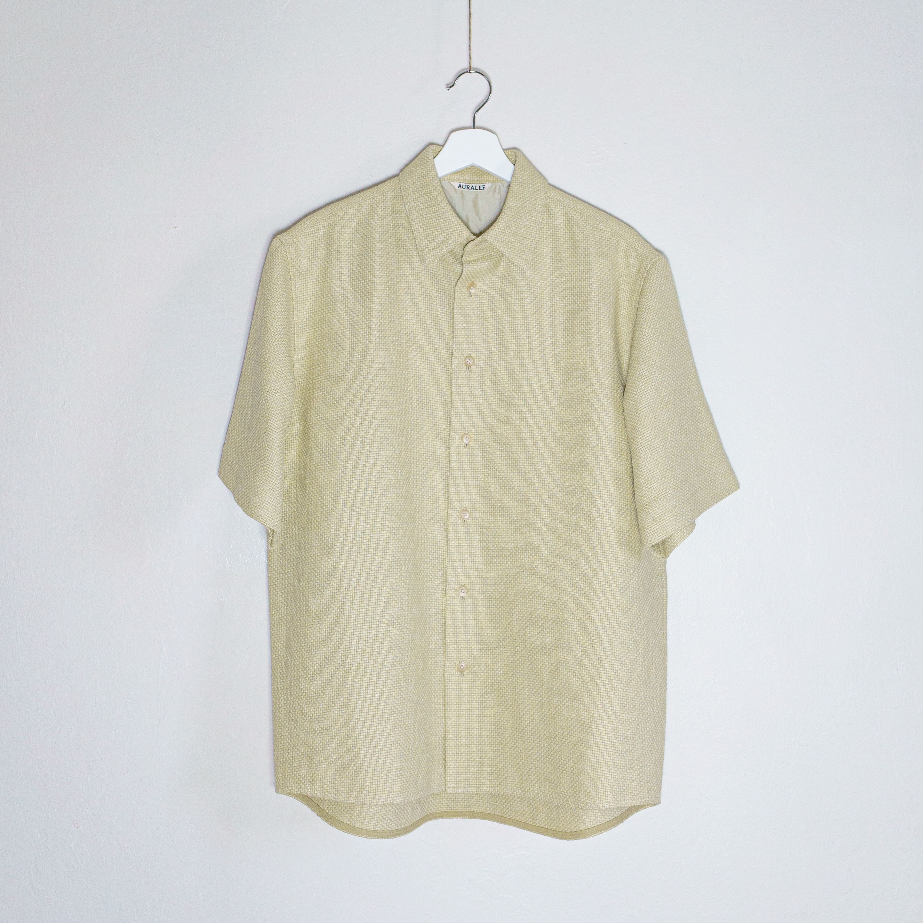 Auralee Washi Basket Weave Half-Sleeve Shirt | Grailed