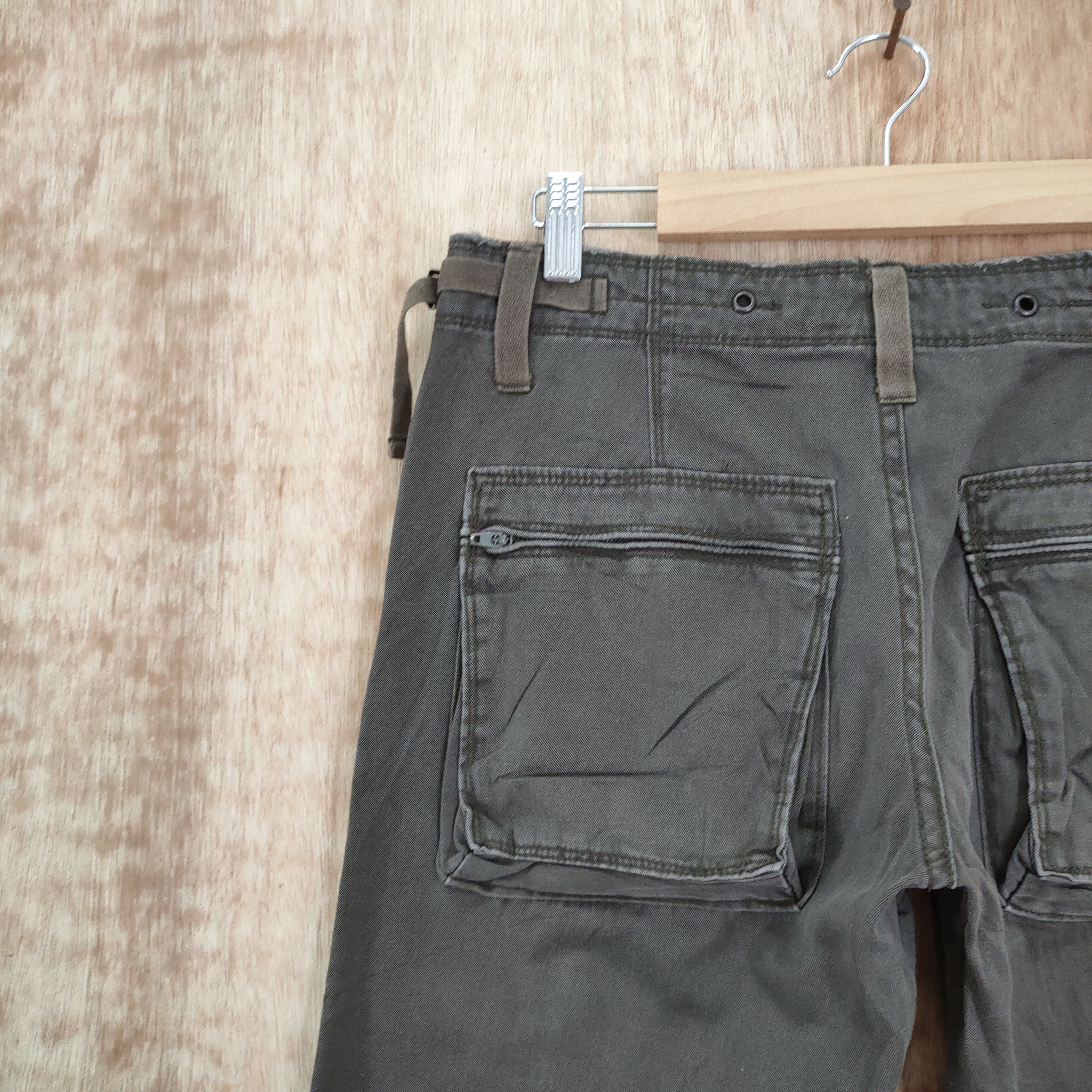 Japanese Brand VINTAGE JAPANESE 986 FLARE CARGO PANTS Size US 30 / EU 46 - 12 Thumbnail
